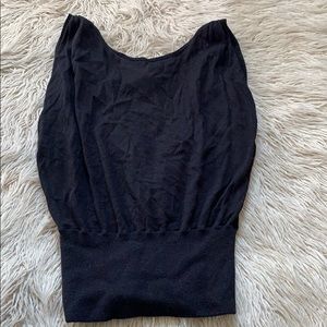 Black tank top